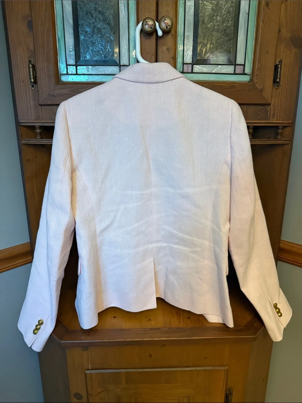 J.Crew Dalton Blazer in Italian Cotton-Linen Pale Pink - Size s4